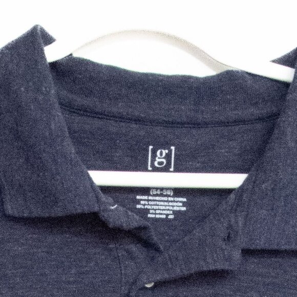 Mens George Navy Blue Polo Shirt Size 3XL Cotton Blend - Picture 2 of 8